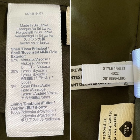 Madewell Drapeweave Caldwell Double Breasted Blazer Jacket Kale Green XS - Picture 16 of 16